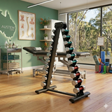 SportsArt A903 Performance Series Chrome Dumbbell Rack