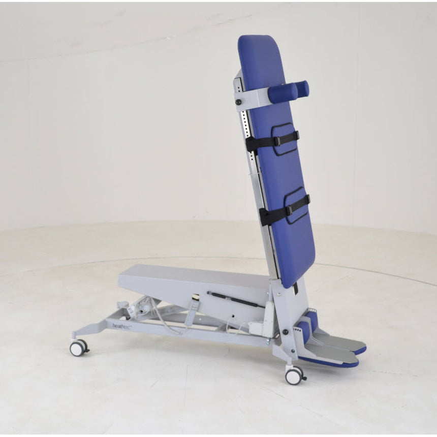 Healthtec Slide Top Tilt Table (710 wide) - Single Section w/Castors & Sliding Top Plantar/Dorsi Footplate Hoist Access