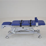 Healthtec Slide Top Tilt Table (710 wide) - Single Section w/Castors & Sliding Top Plantar/Dorsi Footplate Hoist Access