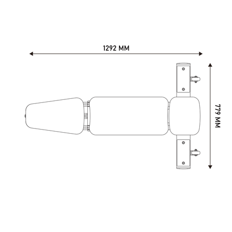INNOFIT FID85 adjustable incline bench specifications and dimensions diagram