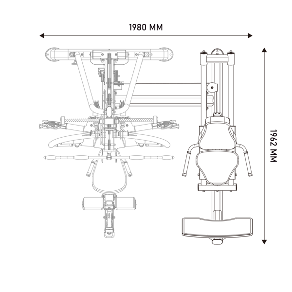 INNOFIT MX9 Multi Gym Leg Press Option