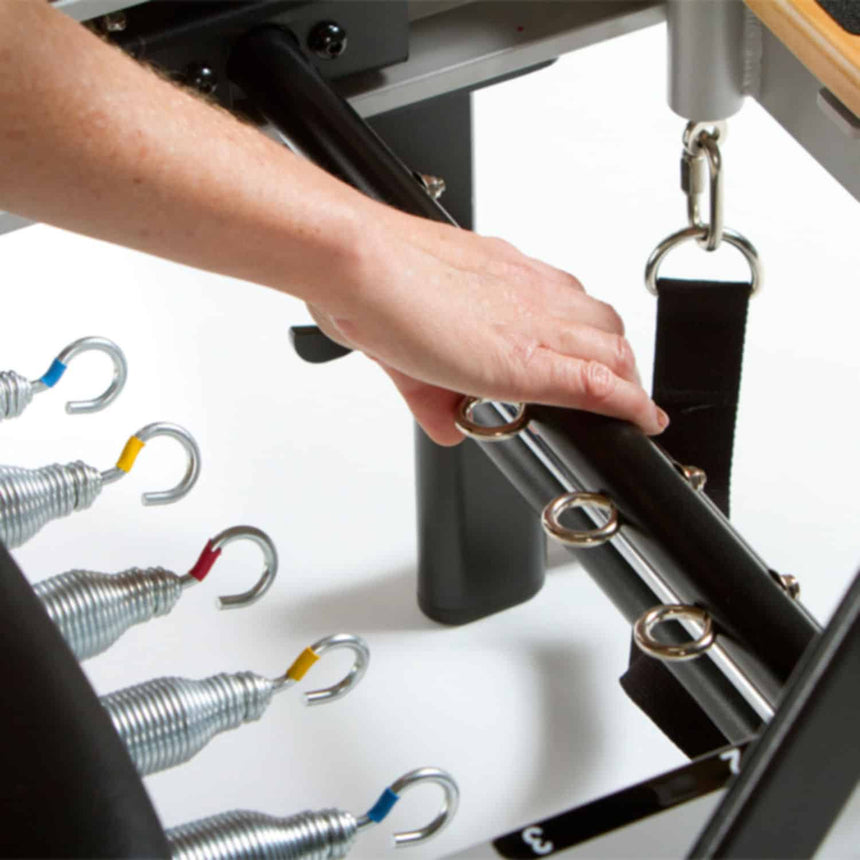 Peak Pilates fit reformer Springs Adjustment