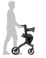 RedGum Bariatric Seat Walker being used for walking with height adjustable handles