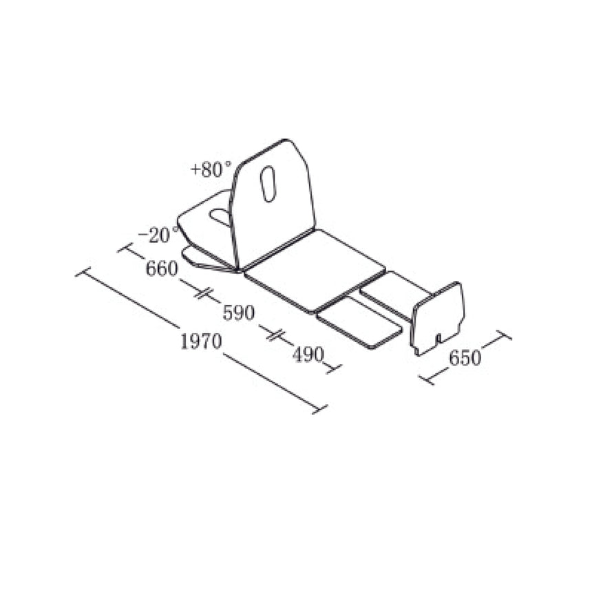 Therakit NEO 2 Section Tilt Table