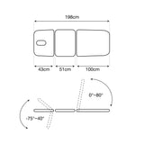 Therakit NEO 3 Section Short Head Treatment Table