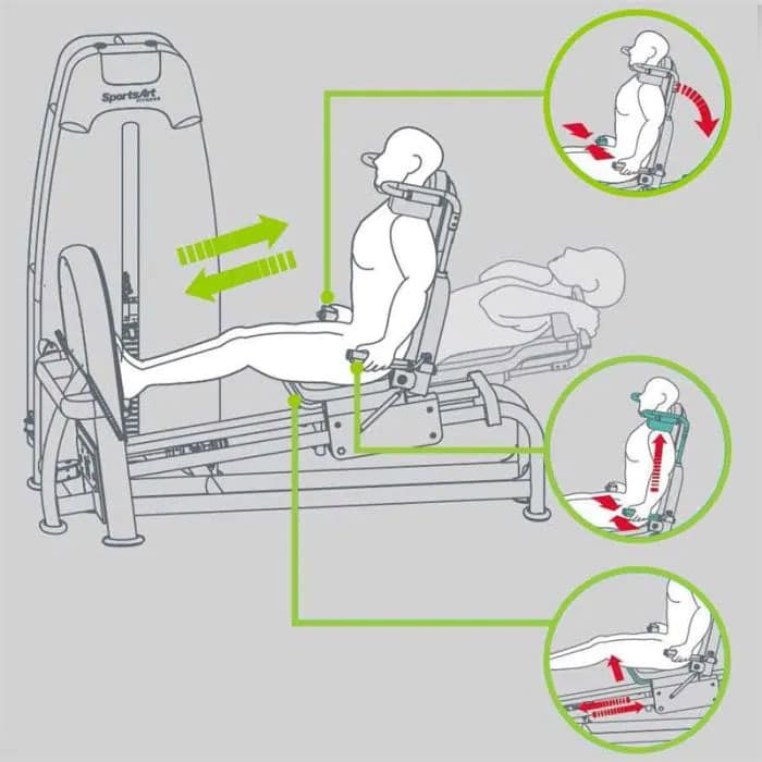 SportsArt N956 Horizontal Leg Press