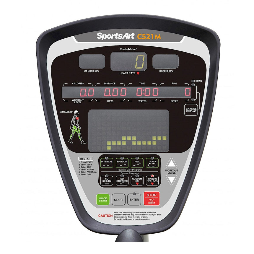 SportsArt C521M Recumbent Cycle Computer