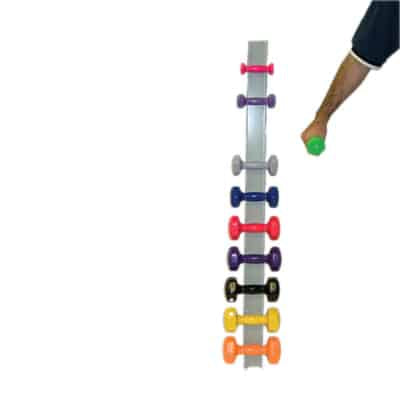 TheraKit 10 Dumbell Rack Wall Mounted PVC Model