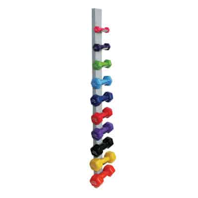 TheraKit 10 Dumbell Rack Wall Mounted PVC