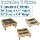 Therakit Nestable Timber Footstool Set 3 Steps 2"4"6"