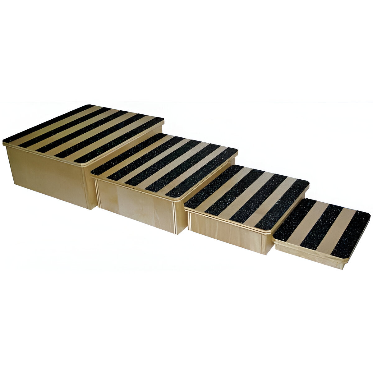 Therakit Nestable Timber Footstool Exercise Steps Set 4 – Rehab Technology