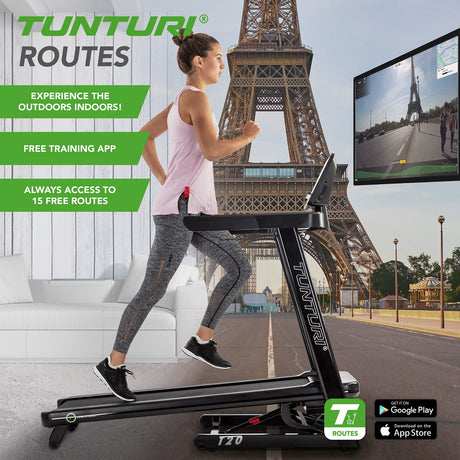 Tunturi T20 Treadmill Tunturi Routes