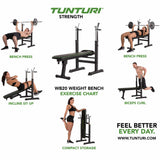 Tunturi WB20 Foldable Weight Bench Exercises