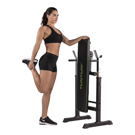 Tunturi WB20 Foldable Weight Bench Folded