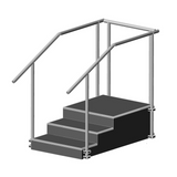 AusCo EasyEntry Dead End Exercise Training Stairs Straight - 3 Up