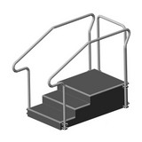 AusCo Access+ Dead End Training Stairs - 3 Up