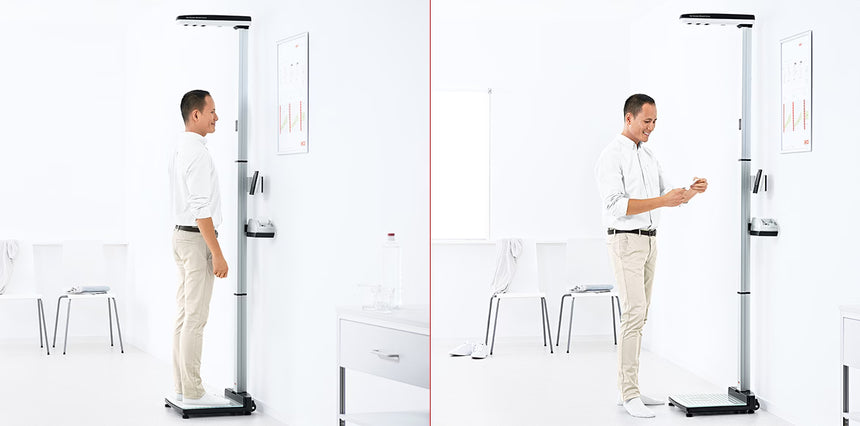 seca 286 - Digital Measuring Station with Ultrasonic Height Measurement