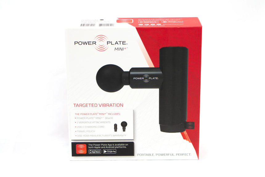 Power Plate Mini+ Compact Vibration Massage Gun Black