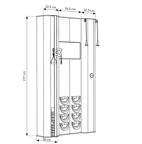 nohrd wall compact Dimensions