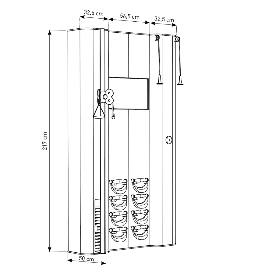 nohrd wall compact Dimensions