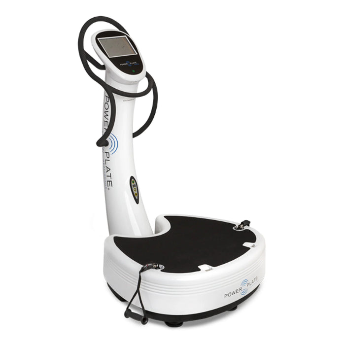 Power Plate Pro7HC healthcare vibration training platform in white, full unit shown