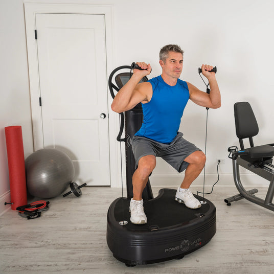Power Plate Pro8 vibration training platform in black (view 2)