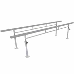 AusCo Parrallel Walking Bars Fixed Metal F