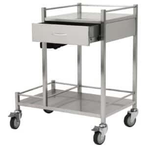 CubicHealth Stainless Steel Oxygen Trolley 1 Drawer