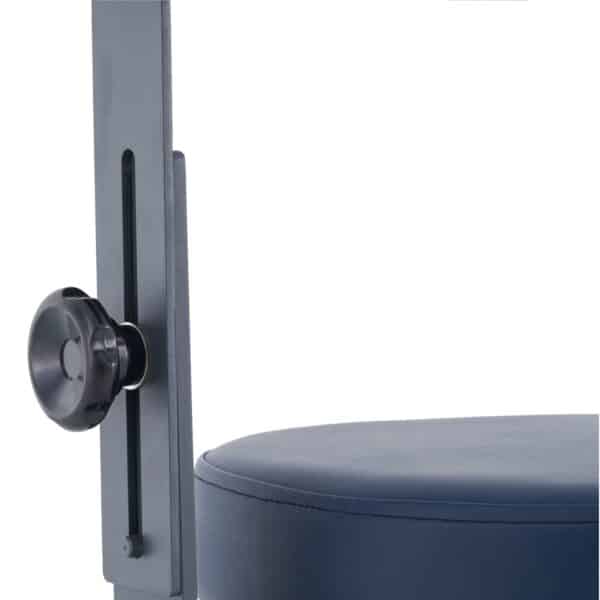 CubicHealth Round Stool With Armrest Navy Blue 5