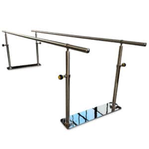 CubicHealth Parallel Bars 3m Stainless Steel FreeStanding 1080 White